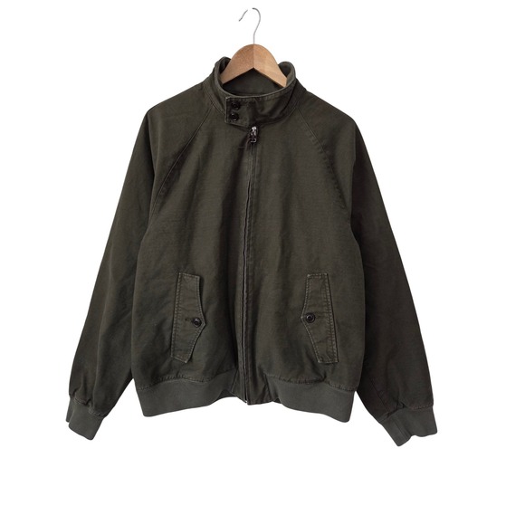 J. Crew Garment-dyed Harrington Jacket Mens Size Large Dark Olive NWT $238 CK984